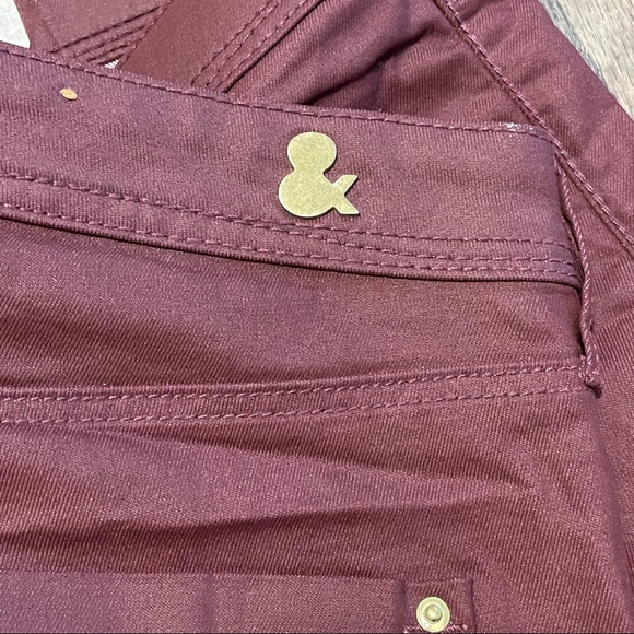 H&M Oxblood Waxed Denim - Picture 4 of 6